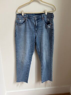 Gap Jeans Girlfriend Mid Rise Size 12